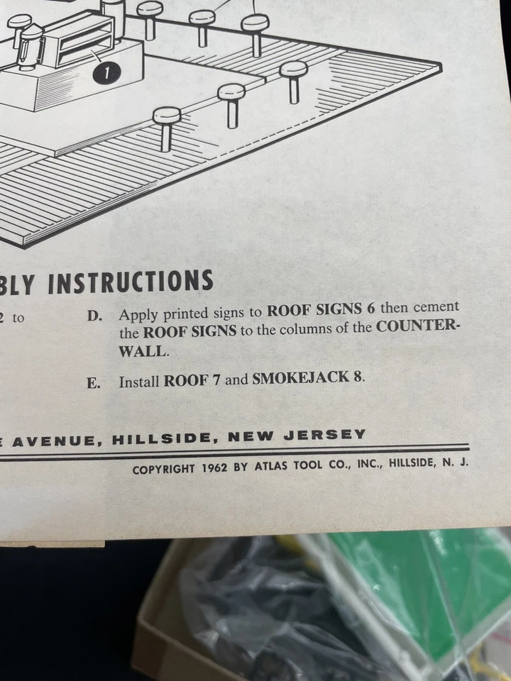 Atlas HO motoring Refreshment Stand 1407 - 1962 - Image 3 of 3