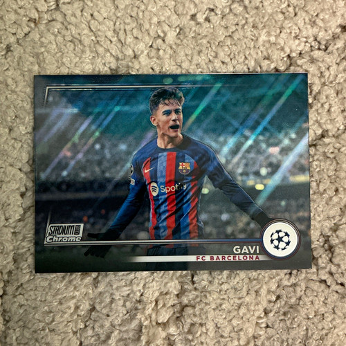 Topps 2022-23 Stadium Club Chrome UEFA Club Competitions Gavi FC Barcelona #68