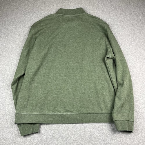 Johnnie-O Sully 1/4 Zip Mock Neck Pullover Sweatshirt Herren XL Evergreen Golf - Bild 8 von 9