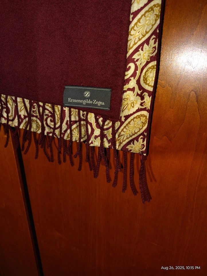  Cachecol de lã, caxemira e seda Ermenegildo Zegna  - Imagem 2 de 4