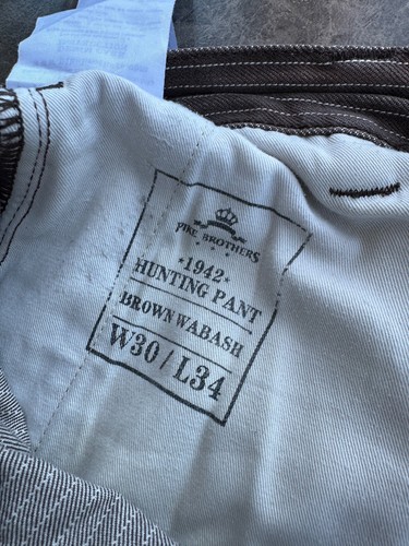 Pike Brothers 1942 Jagdhose braun Wabash Selvedge Denim Workwear W30 L34 - Bild 18 von 19