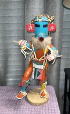 Vintage Native American Zuni Warrior Kachina/Katsina Doll Handmade & Signed EUC