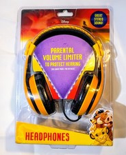 NEW Disney THE LION KING Kids' Plug-In Headphones with Volume Limiter A2 NIB