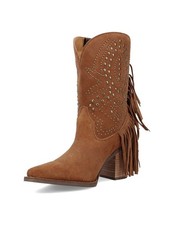 Dingo Western Boots Womens Star Power Fringe Studs 9 Inch DI2357
