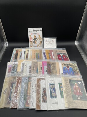 Lot of 40 Clothing/Quilts/Crafts Patterns For Different Occasions.