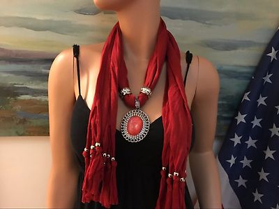 NEW fashion jewelry Cross pendant necklace scarf charms scarves shawl #4