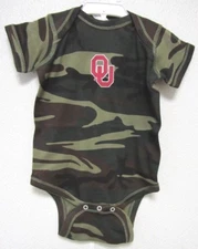 NCAA Oklahoma Sooners Camo Lap Shoulder Creeper 1 Pc Two Feet Ahead Select Size