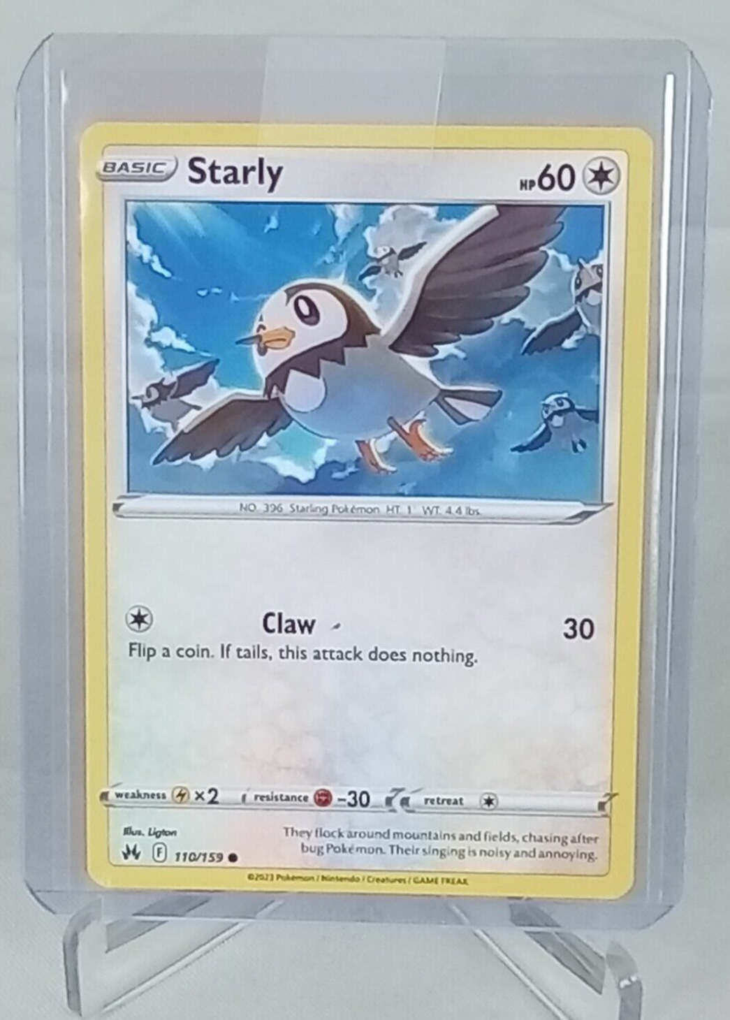 Starly Hp 60 #110 Pokémon Card 2023