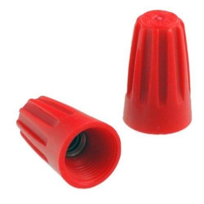 Spring Connector Red MVP 100 Red Twist On Screw On Electrical Wire Spring Connectors 10-22 ...