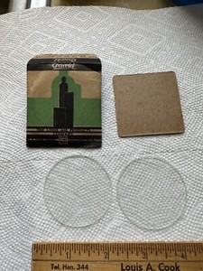 Vintage 1935 Linde Aire Pair Lenses for 16 17 Goggles Type C Shade Clear Nr Mint