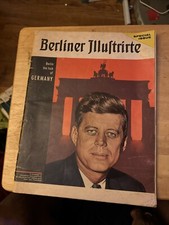 1963 BERLINER ILLUSTRIRTE SPECIAL EDITION MAGAZINE JOHN F. KENNEDY