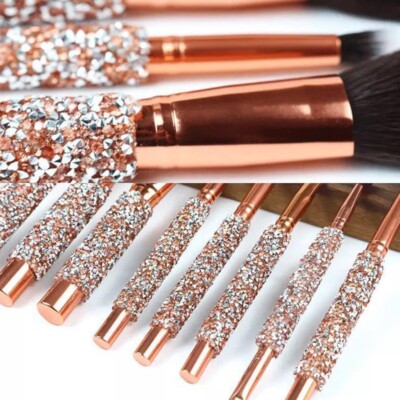Rose Gold Crystal Glitter Makeup Brushes BUY ONE GET ONE FREE