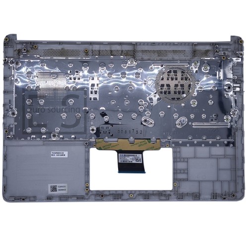 FOR HP 14S-DQ1062TU LAPTOP SILVER PALMREST COVER WITH US LAYOUT KEYBOARD - Zdjęcie 2 z 5