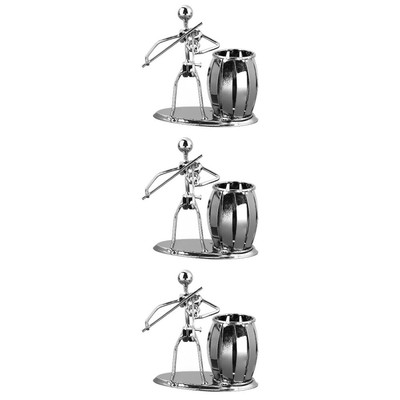  3 Pieces Material-Kit Werkzeugkasten Kreativer Stifthalter Metallhandwerk Büro
