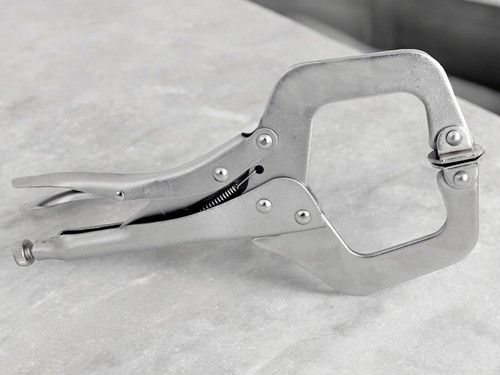 Welding Clamps Set 3pc C-Clamp Mole Vice Grip Locking Pliers Sheet Metal Welders - Picture 12 of 17
