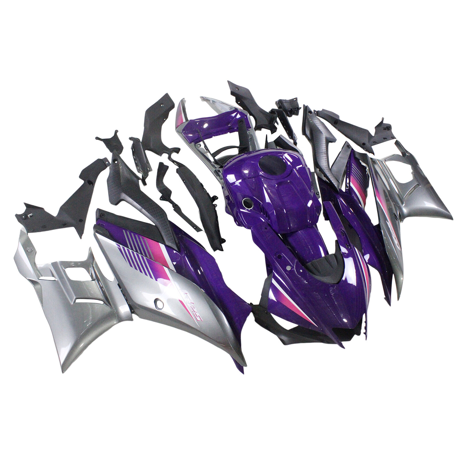 Purple Grey ABS Injection Bodywork For Yamaha YZF R3 R25 2019 2020 2021 Fairings