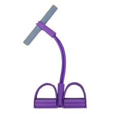 Resistance Tube for Exercise with Large Anti-Slip Pedals, 4-Tube Elastic Pull Ro