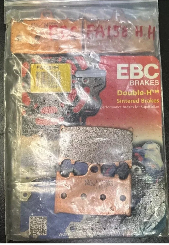 2 paquetes de pastillas de freno sinterizadas FA158HH EBC Double-H Foto 2 de 3