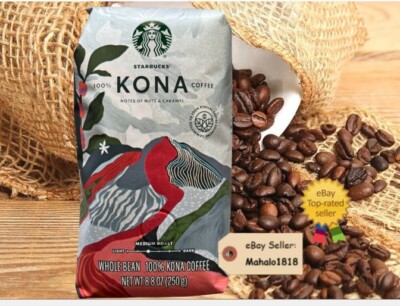 🌺3 Starbucks 100% Kona Coffee Whole Bean 8.8oz Bag Hawaii LOWEST