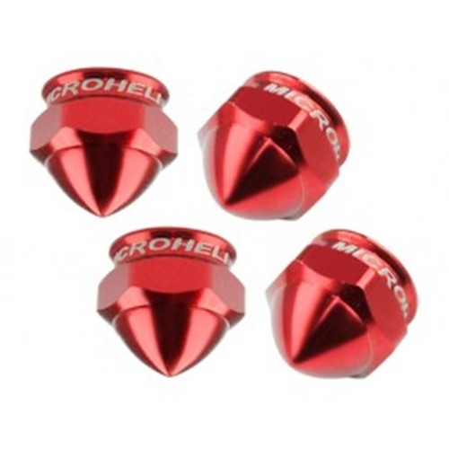 Microheli Aluminum Motor Nut Set (RED) - BLADE 200 QX - Picture 2 of 3