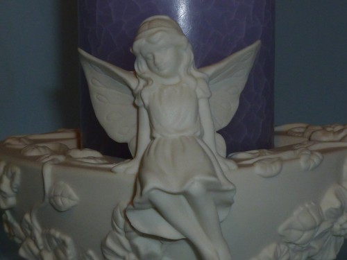 PartyLite Enchantment Girl Fairy Pillar Holder ~ RETIRED ~ Excellent Pre-Owned - Picture 11 of 12