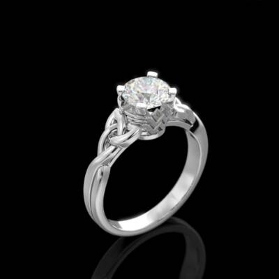 Exclusive Wonder Woman Ring 2CT White Round Cut WeddingEngagement Ring in Silver