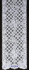Trellis Rose Table Runner 15x54 White Table Runner Oxford House NWOT