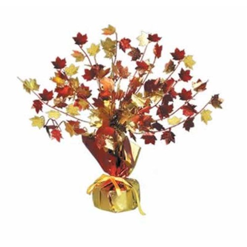 Beistle - 90805 - Fall Leaves Gleam N Burst Centerpiece- Pack of 12