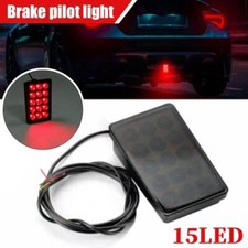 12V F1 Style LED Rear Brake Lamp Strobe Flashing Tail Stop Light Universal UK