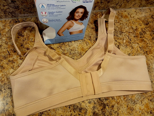 Playtex Bra #4159 Wire Free Active Breathable Comfort-Cooling Nude 40D 46D - Picture 13 of 36