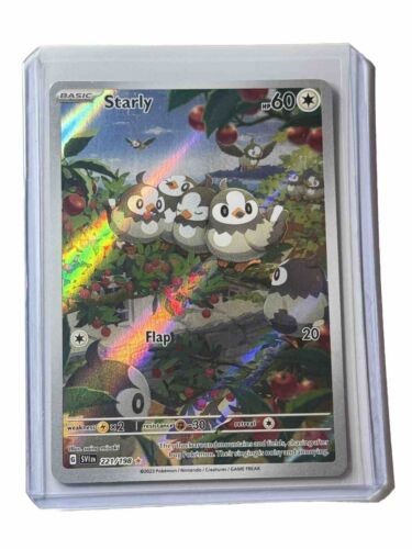 Pokemon Starly 221/198 Scarlet Violet Base Special Illustration Rare MINT - Picture 1 of 2