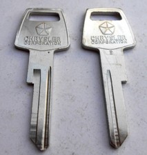 1 Oem Chrysler Dodge Plymouth  Mopar Key Blank 1768 Ch Hot Rat Classic