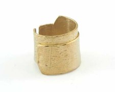 Adjustable Ring Raw brass 18mm 8US inner size - Adjustable  OZ3373