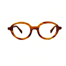 BETSION Acetate Oval Reading Glasses For Men Women Glasses +1.5 Eyewear Orange 