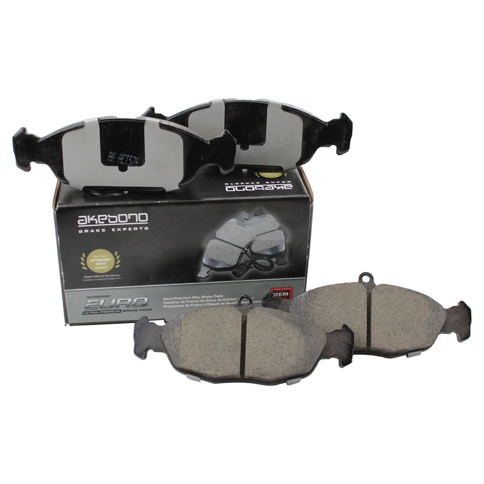 Pastillas de freno de disco cerámicas traseras Akebono Euro para Jaguar Vanden Plas XJ8 XJR XK8 XKR Foto 3 de 4