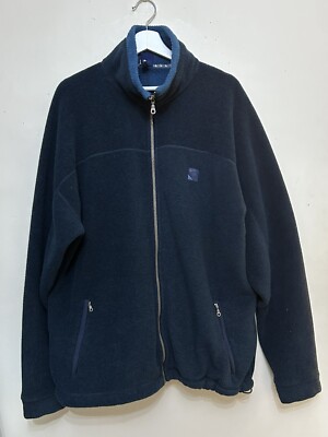 Marineblaue Sprayway Zip Herren Fleecejacke XL - gebrauchte Outdoorbekleidung