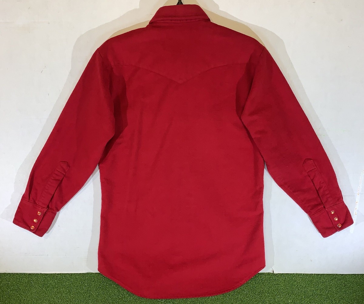 Vintage Lee 1970s Pearl Snap Long Sleeve Fleece Western