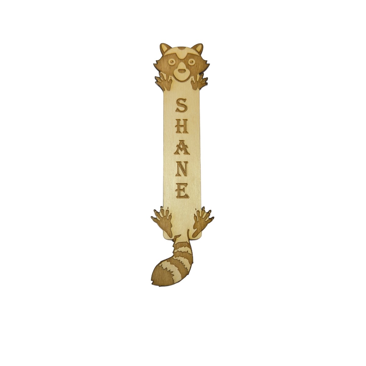 Bookmark - Raccoon - Birch Wood Bookmark - Raccoon - Birch Wood