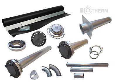 Pelletlager Baukastensystem / Zubehör Pellets Storz Set / Wanddurchführung 