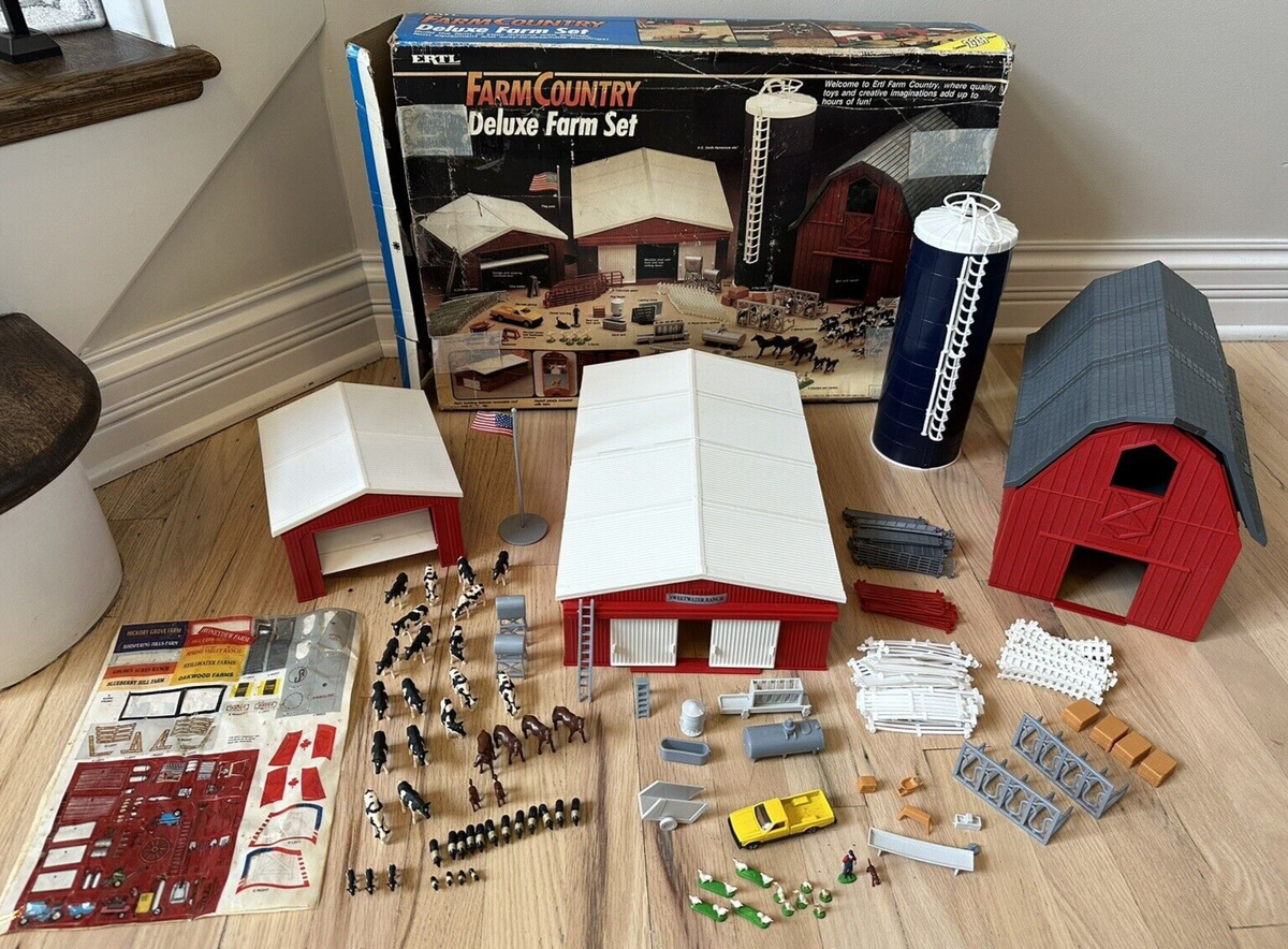 Country Deluxe Ertl Construction Ertl Deluxe Farm Set On Sale