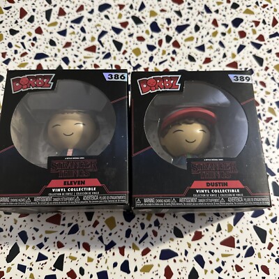 Stranger Things Funko Dorbz Pop 386 Und 389 Brandneu Sealed Dustin And Eleven