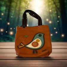 NWT Chala Partridge Bird Hobo Tote Shoulder Bag Vegan Leather ~ NEW
