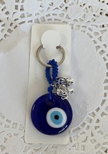 Turkish Blue Evil Eye Keychain Luckly Owl Elephant Charm