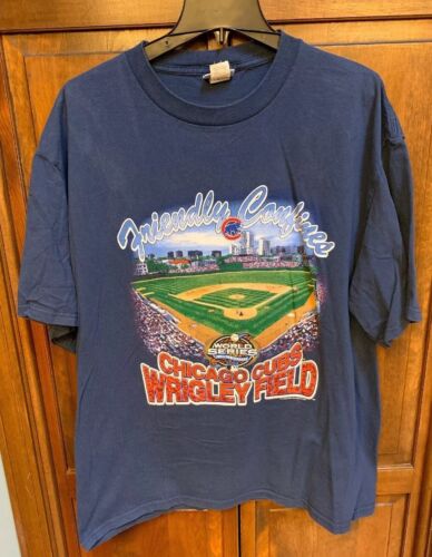Chicago Cubs 2003 Friendly Confines 100th World Series Wrigley Field Tee Men XL - Afbeelding 1 van 6