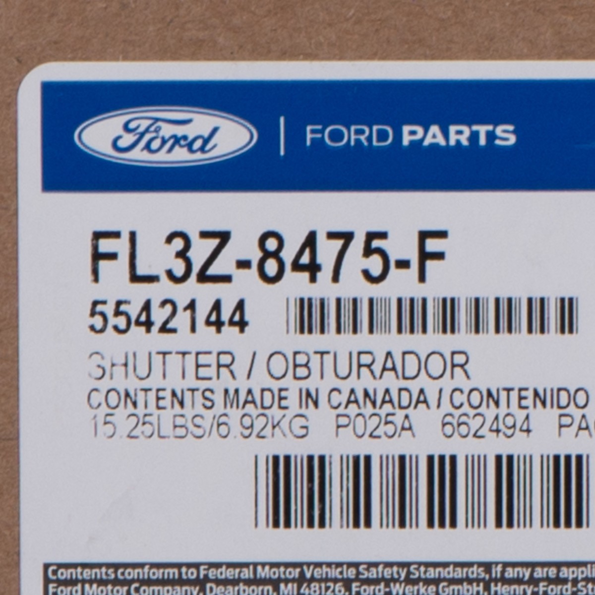 Active Grille Shutter Upper For 2021-2024 Ford F-150 – With Actuator & Motor (ML3Z8475D) - View #6