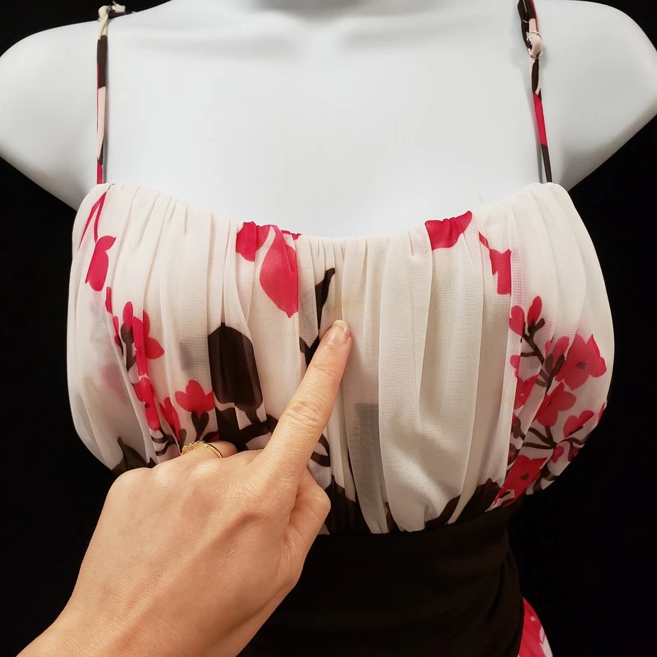 Mini Vestido Speechless Para Mujer Y2K Babydoll Hada Talla 2X Blanco Floral Femenino Foto 3 de 4