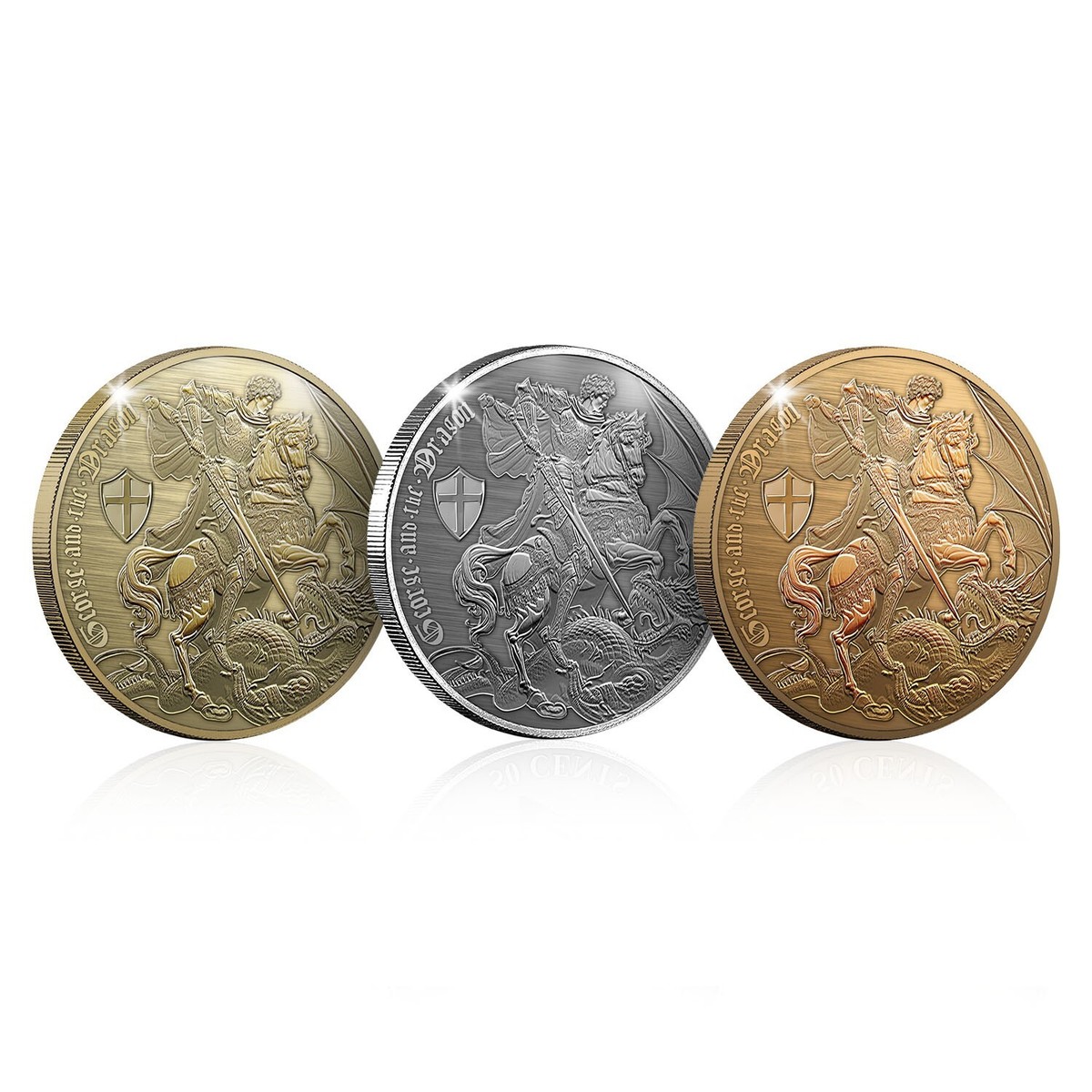 Premium Vector | Coins Set Gold Silver And Bronze Coins Medals Collection
