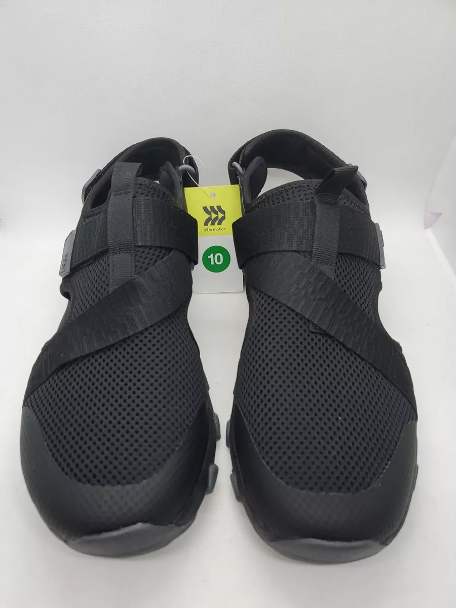 All In Motion Men's Black Jay Apparel Medium Width Water Shoes Size 10