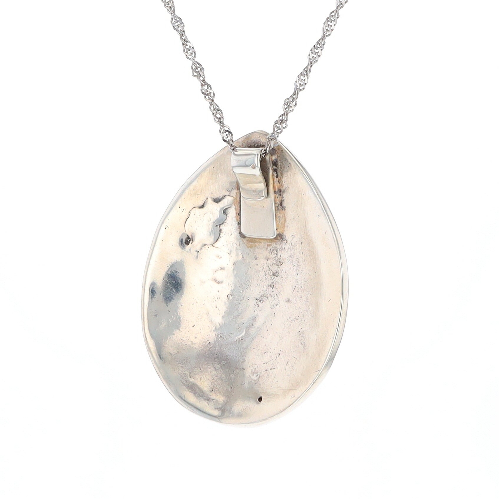 Native American Turquoise Double Leaf Silver Pend… - image 24