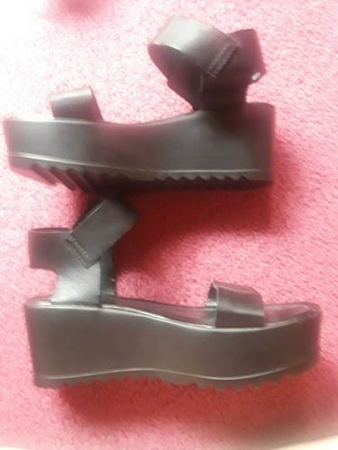 candies black platform sandals